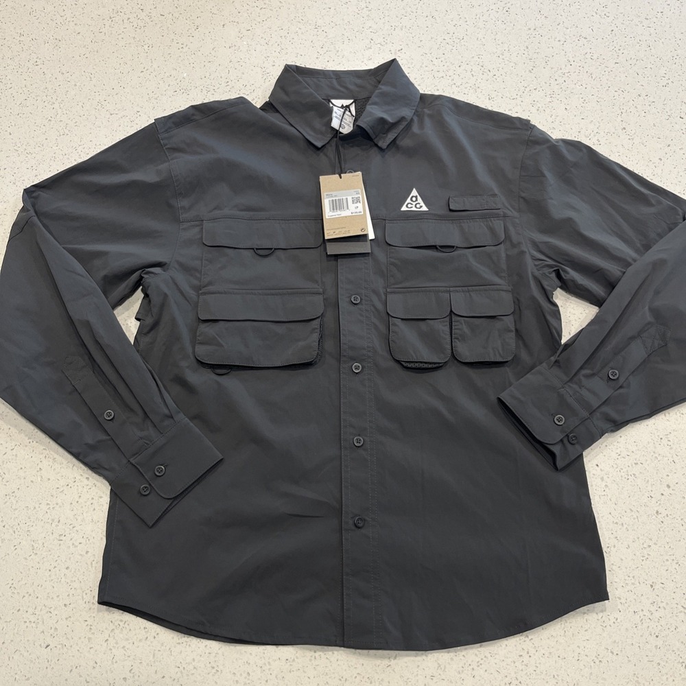 Nike ACG Dri-fit Adv Orb Weaver Shirt Men's XS $130 NWT HJ2465-060 Utility L/S